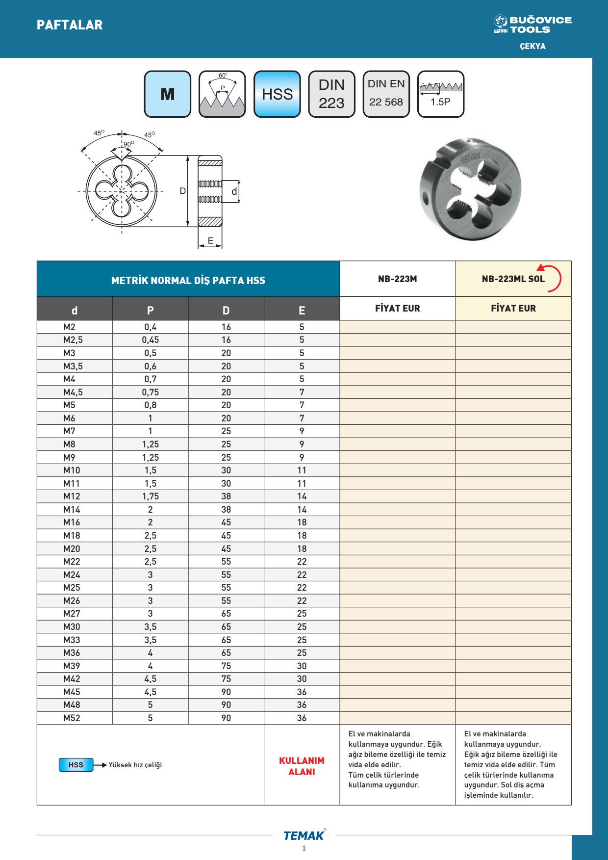 CZ Tool Genel Katalog